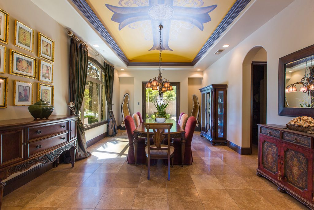 luxury custom home las vegas interior dining room