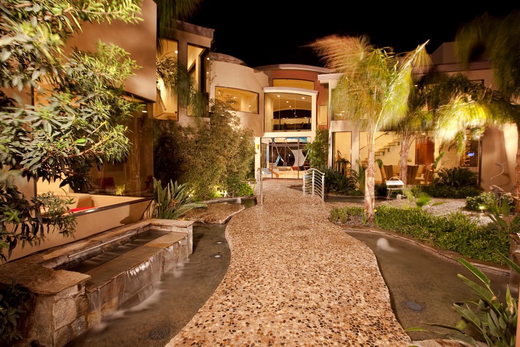 luxury custom home las vegas exterior entryway
