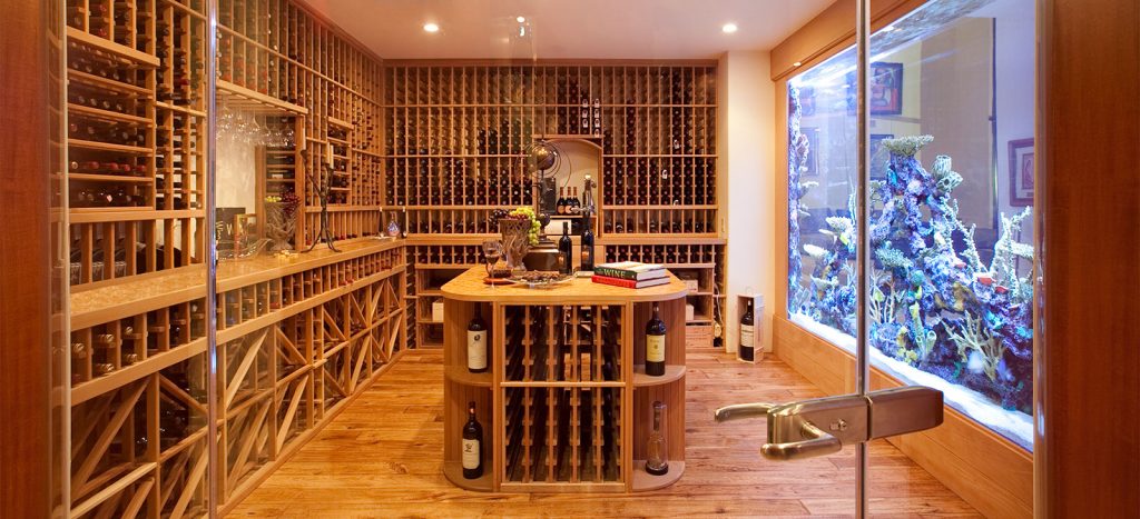 luxury custom home las vegas interior wine cellar