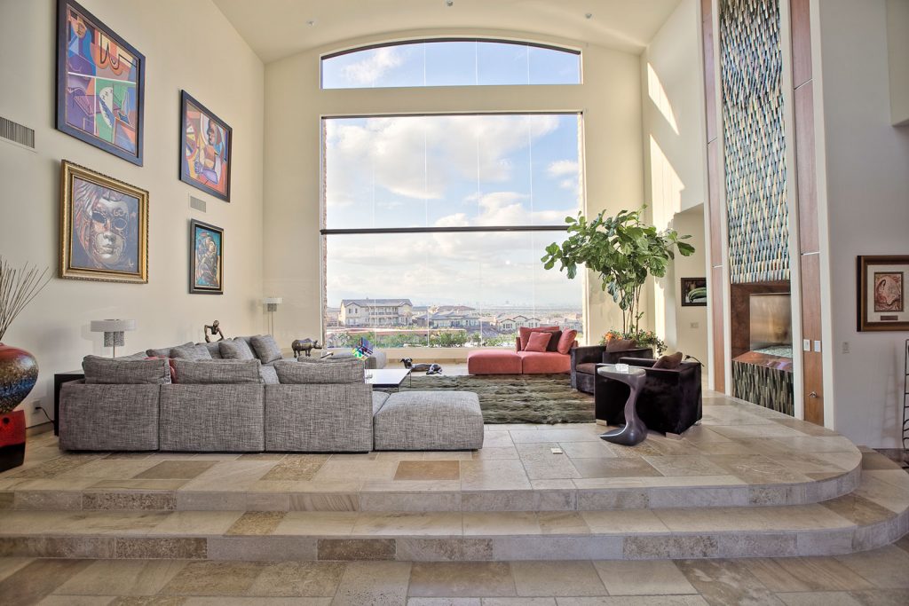 luxury custom home las vegas interior living room
