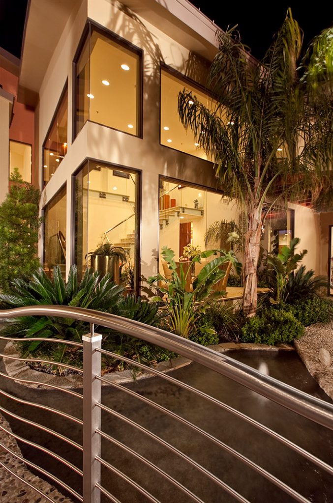 luxury custom home las vegas exterior entryway