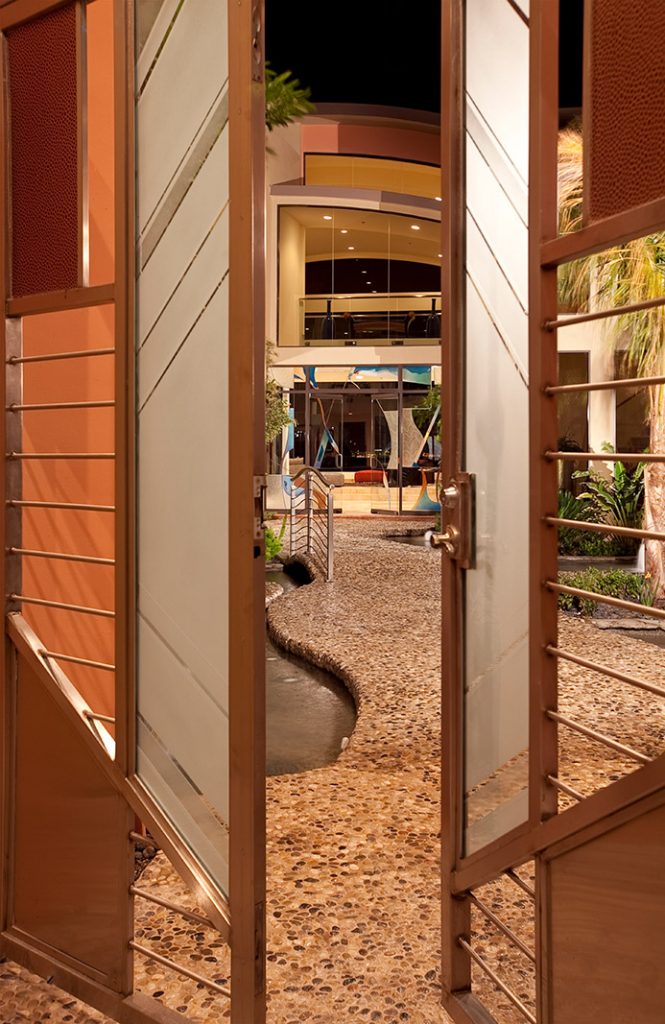 luxury custom home las vegas exterior entryway