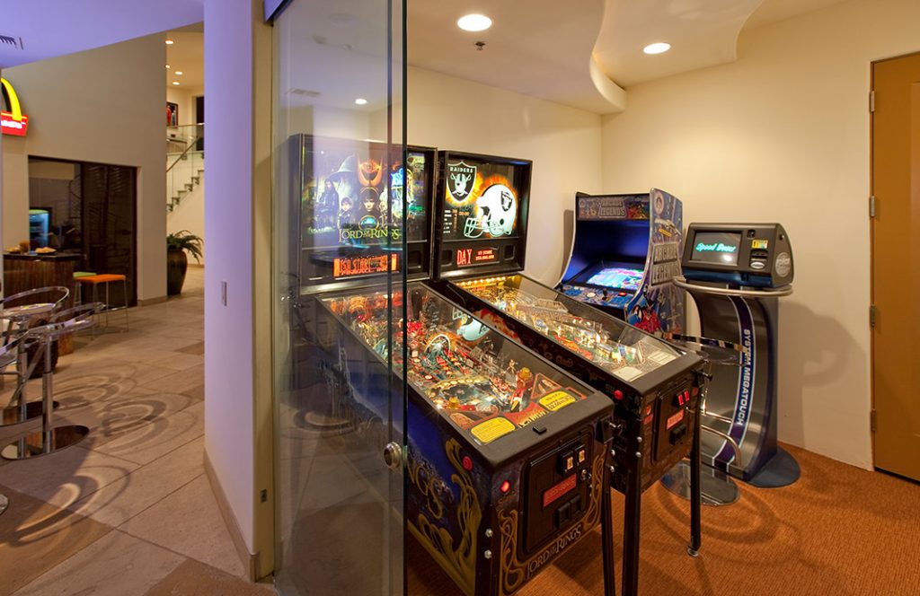 luxury custom home las vegas interior arcade