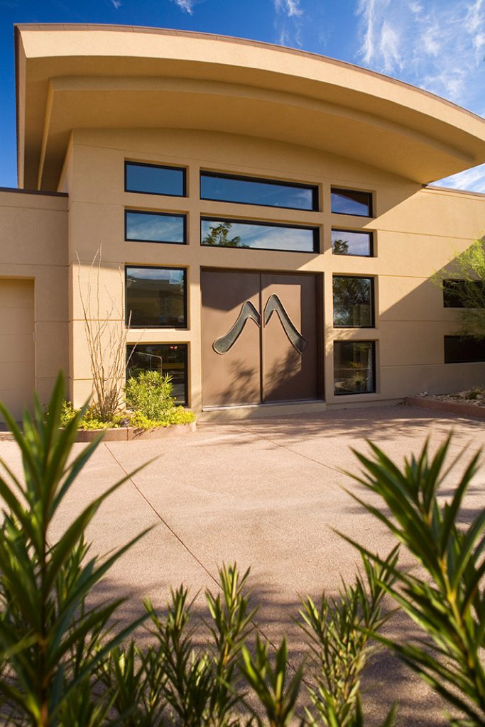 luxury custom home las vegas exterior door