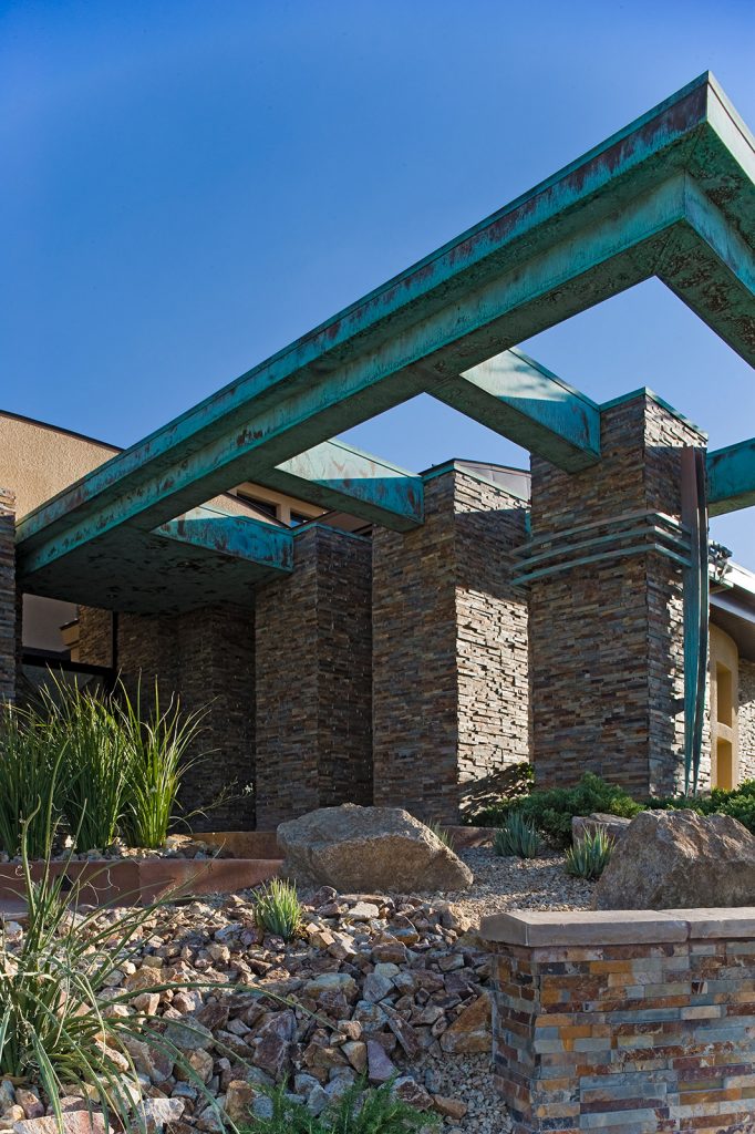 luxury custom home las vegas exterior entryway