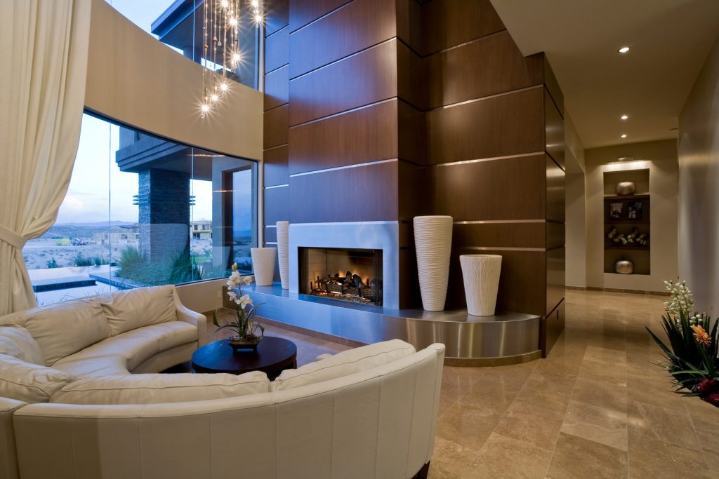 luxury custom home las vegas interior living room