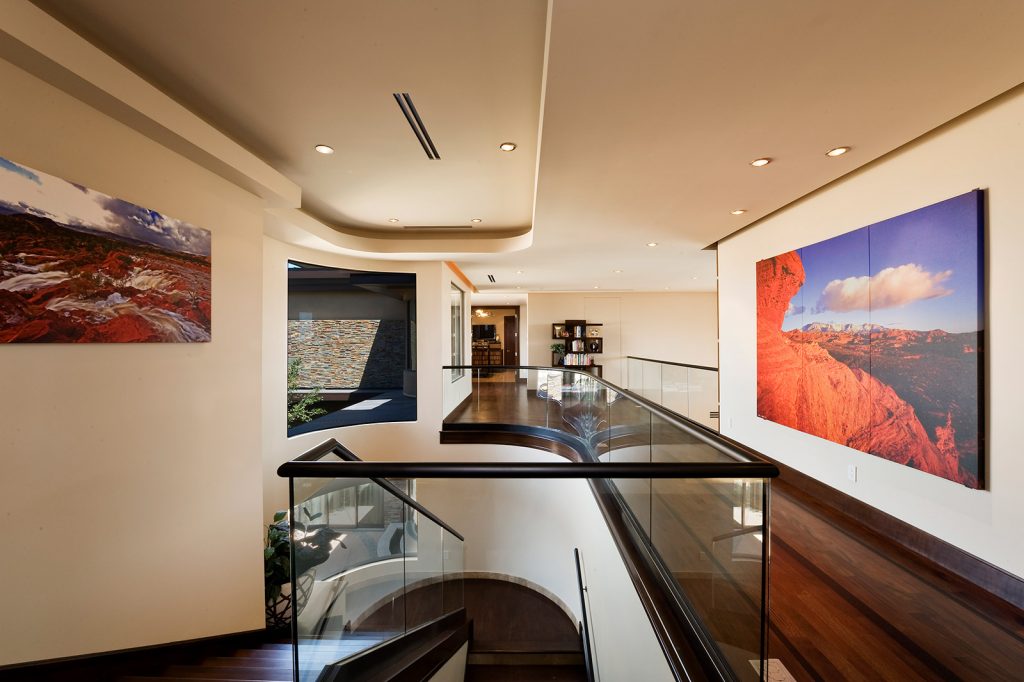 luxury custom home las vegas interior hallway