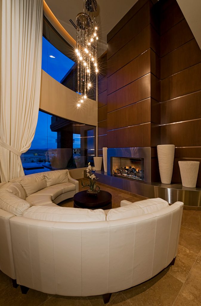 luxury custom home las vegas interior living room