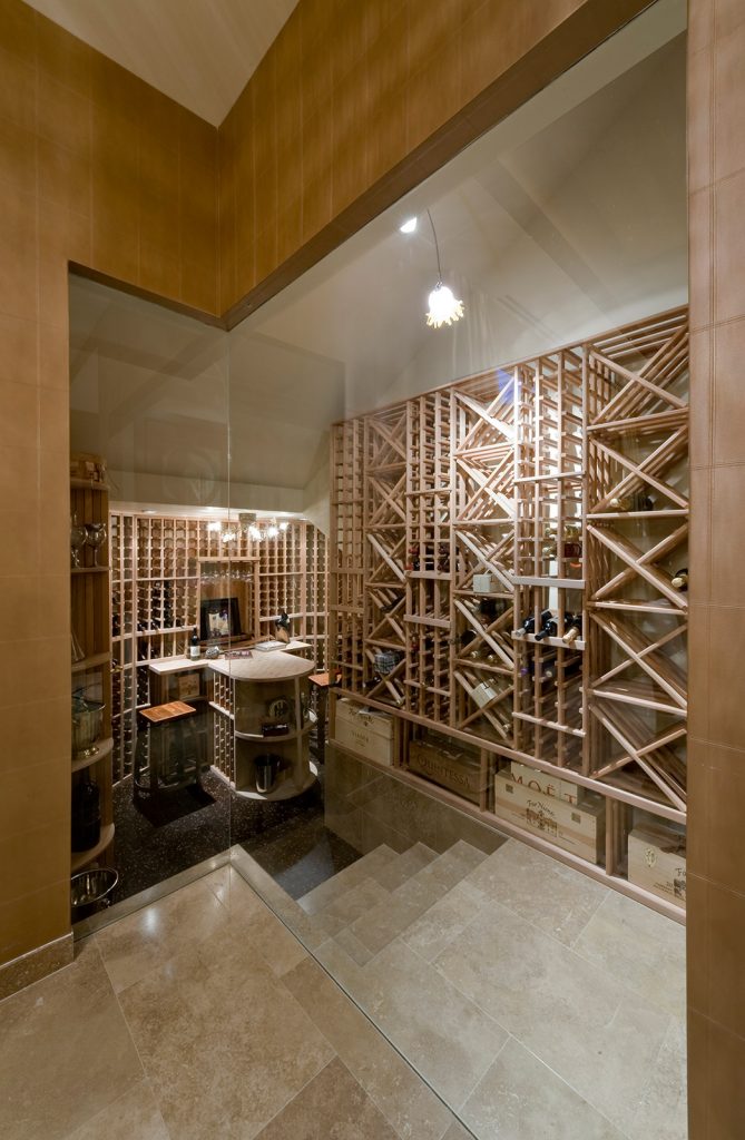 luxury custom home las vegas interior wine cellar