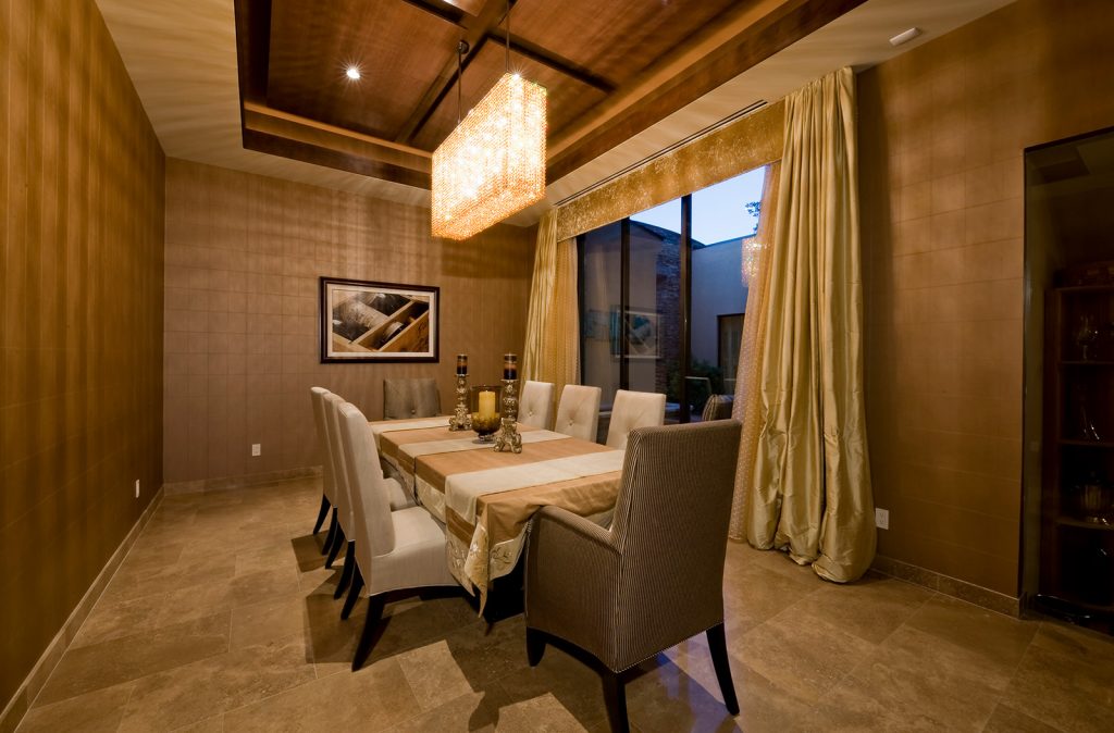 luxury custom home las vegas interior dining room