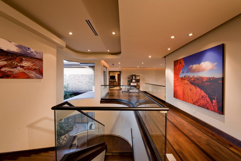 luxury custom home las vegas interior staircase
