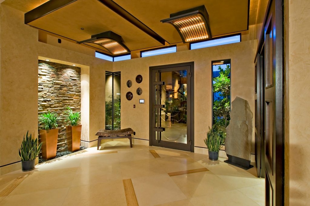 luxury custom home las vegas interior entryway