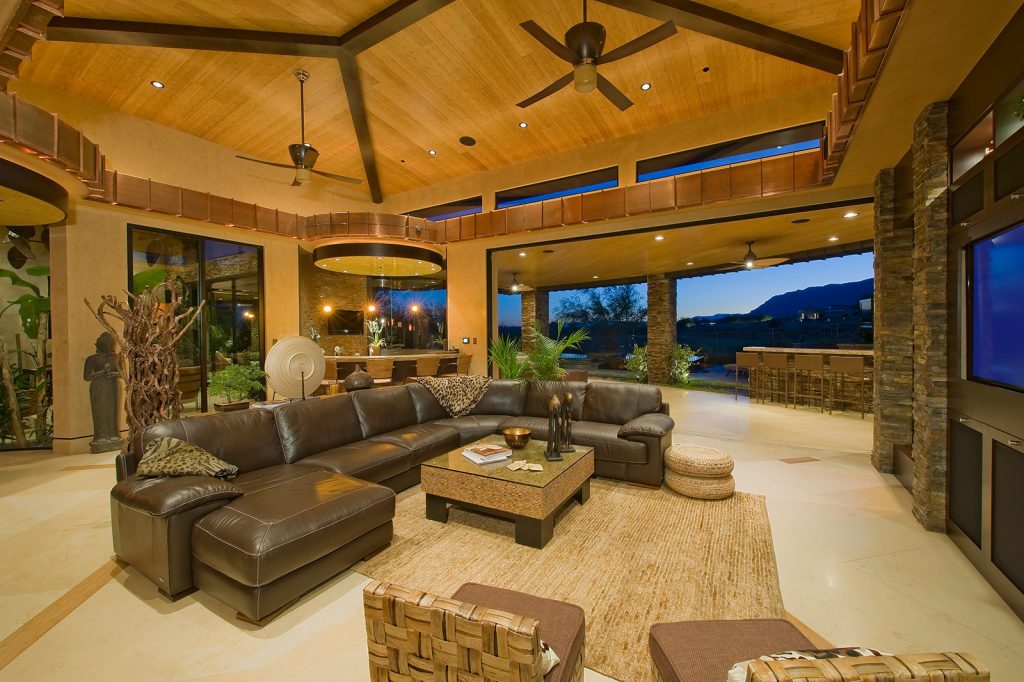 luxury custom home las vegas interior living room