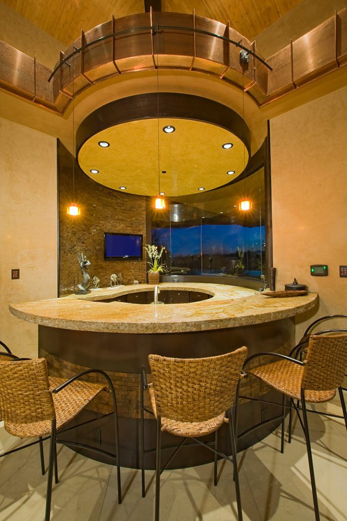 luxury custom home las vegas interior bar