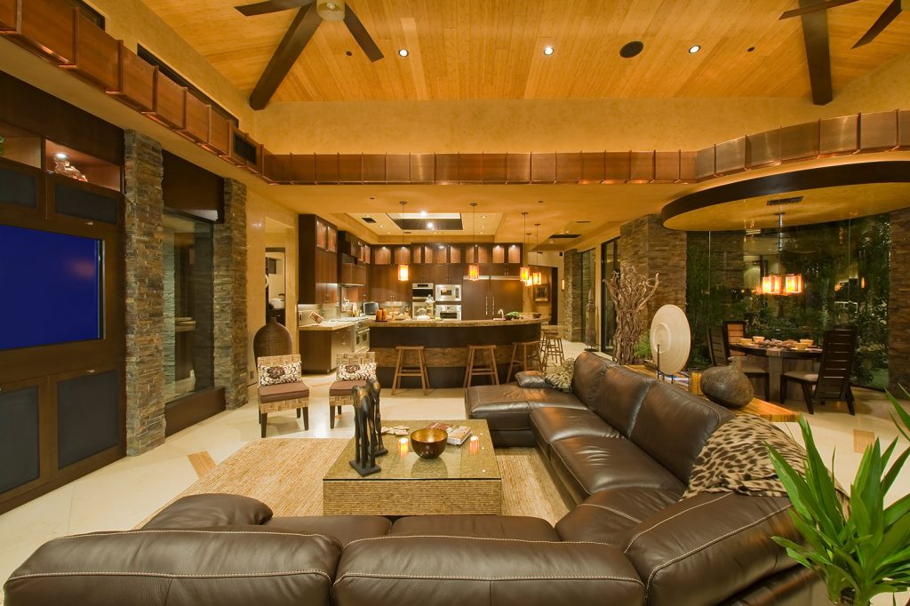 luxury custom home las vegas interior living room