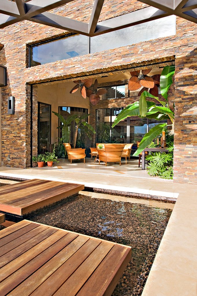 luxury custom home las vegas exterior view