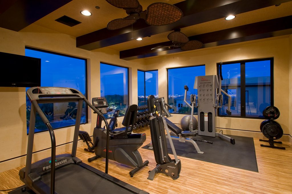 luxury custom home las vegas interior gym