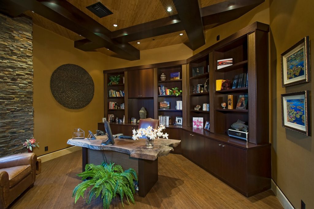 luxury custom home las vegas interior office