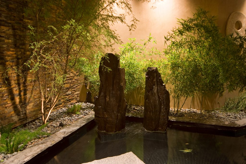 luxury custom home las vegas interior zen pond