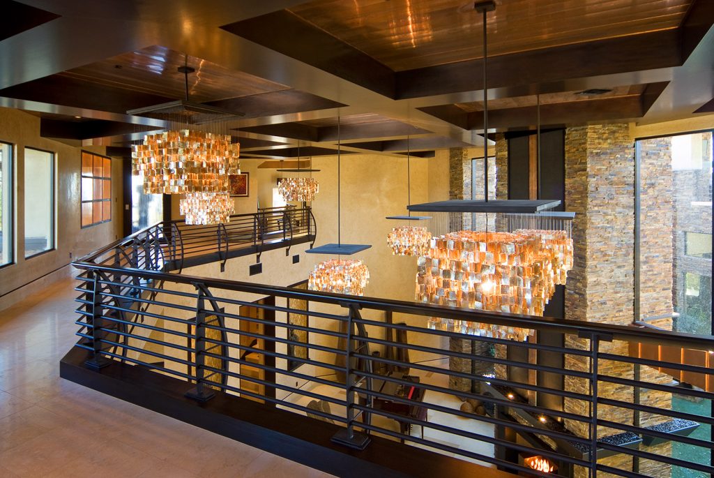 luxury custom home las vegas interior hallway