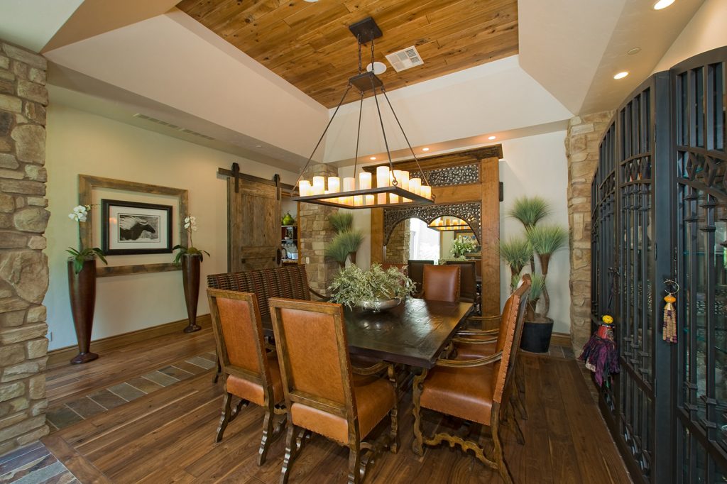 luxury custom home las vegas exterior dining area
