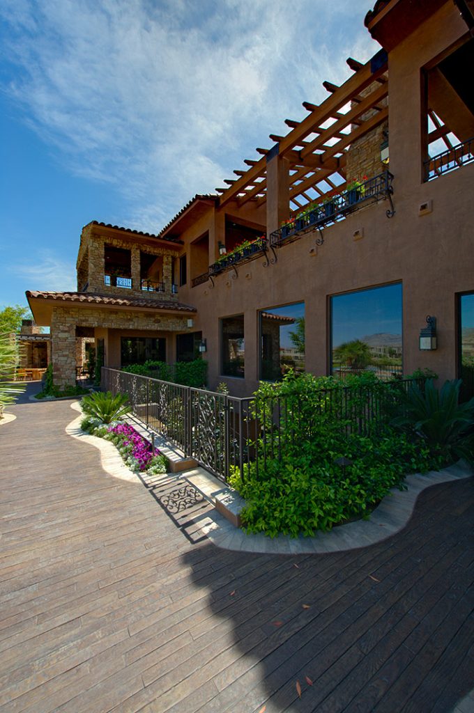 luxury custom home las vegas exterior backyard