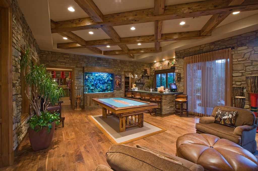 luxury custom home las vegas interior bar