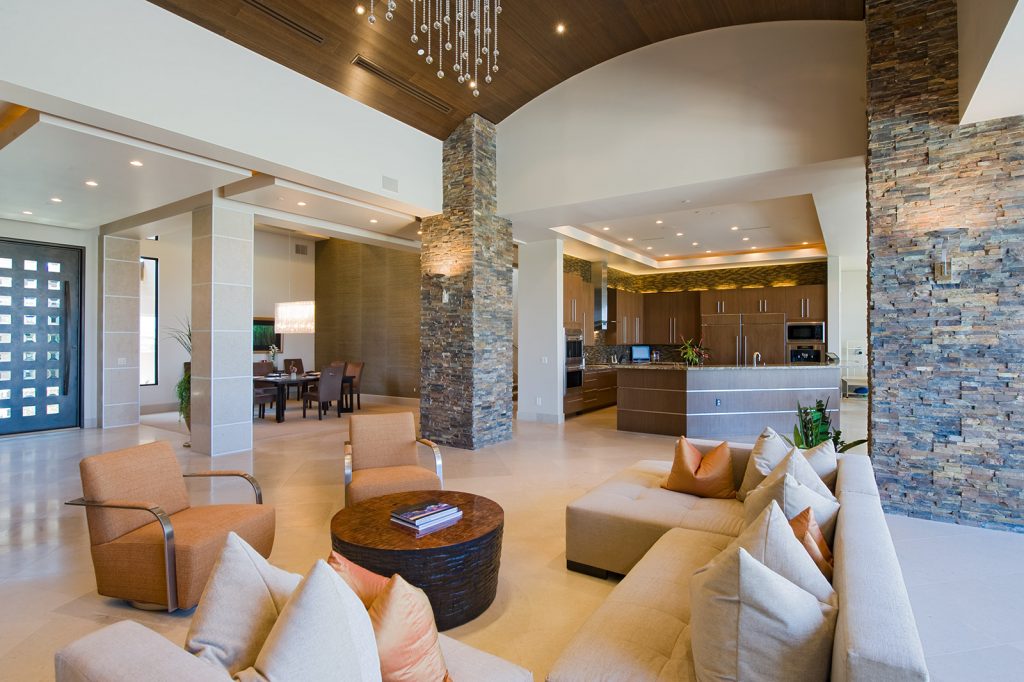 luxury custom home las vegas interior living room