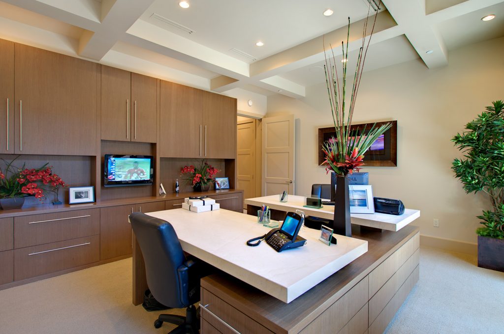 luxury custom home las vegas interior office