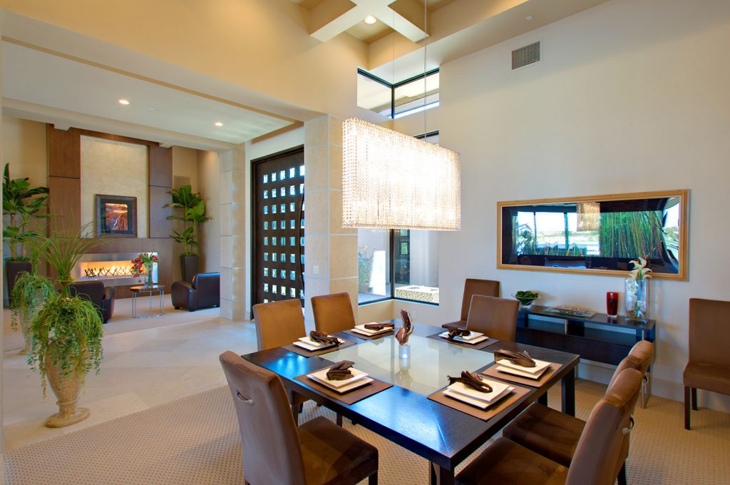 luxury custom home las vegas interior dining room