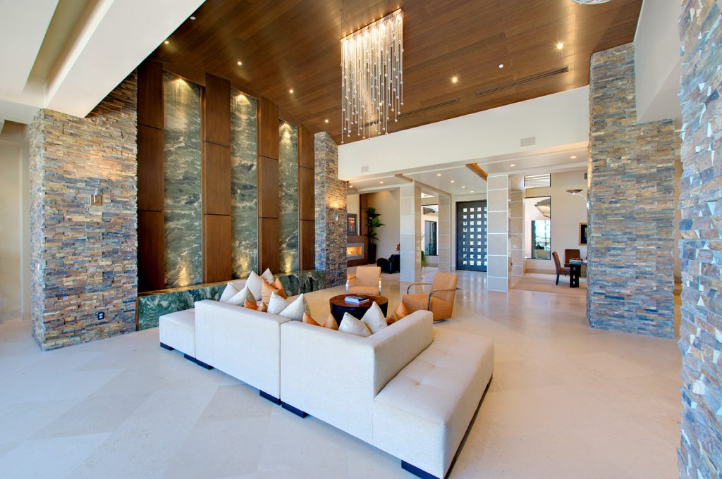 luxury custom home las vegas interior living room