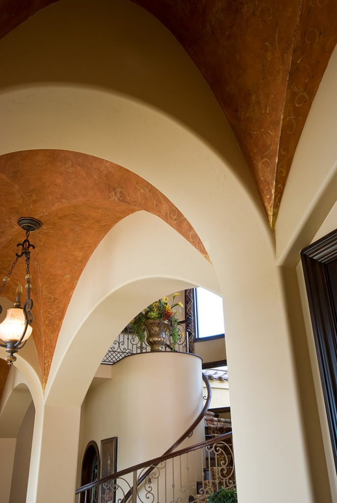 luxury custom home las vegas interior archway