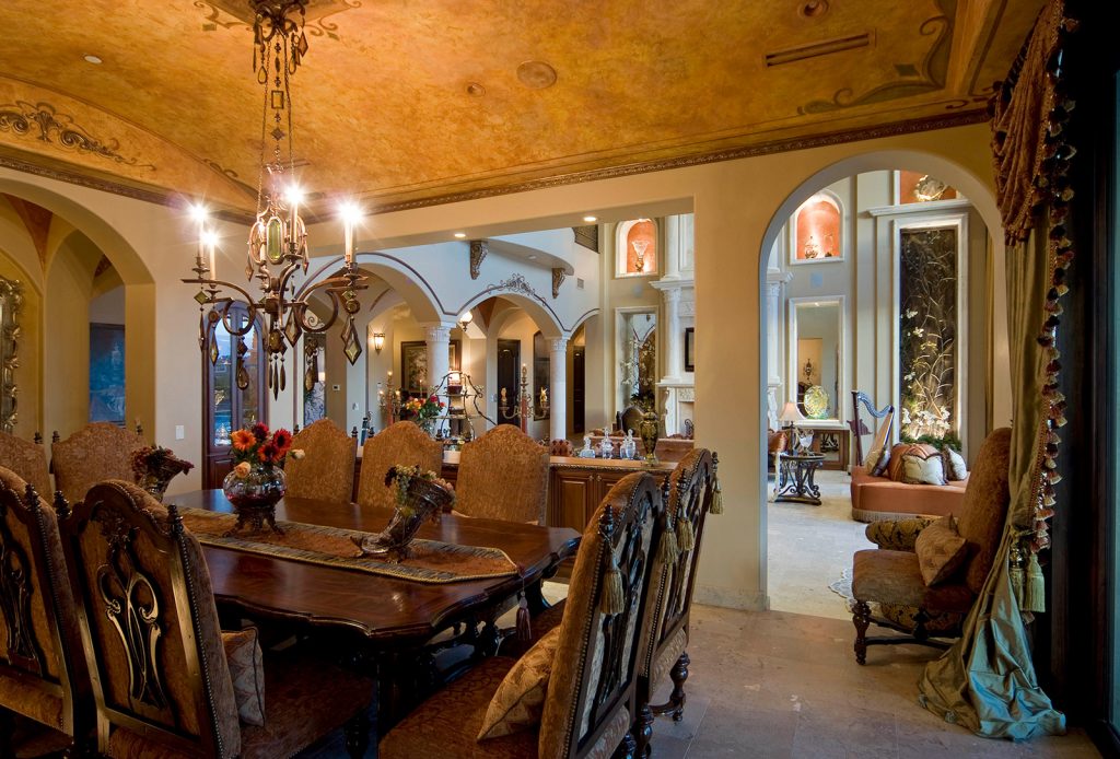 luxury custom home las vegas interior dining room