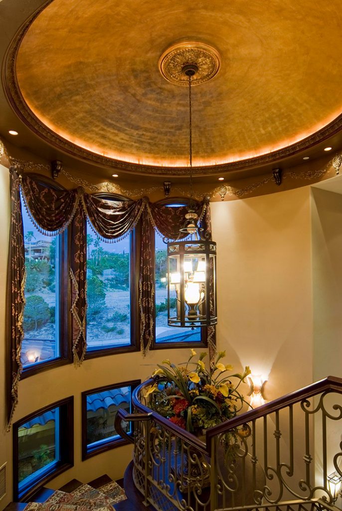 luxury custom home las vegas interior stairway
