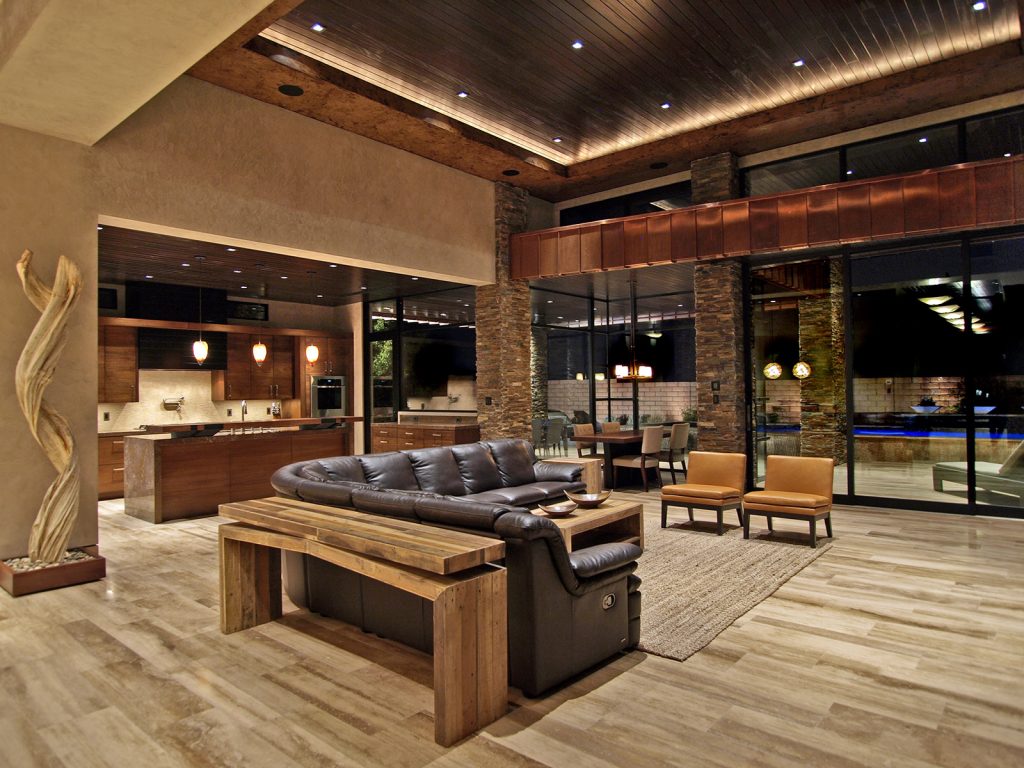luxury custom home las vegas interior living room