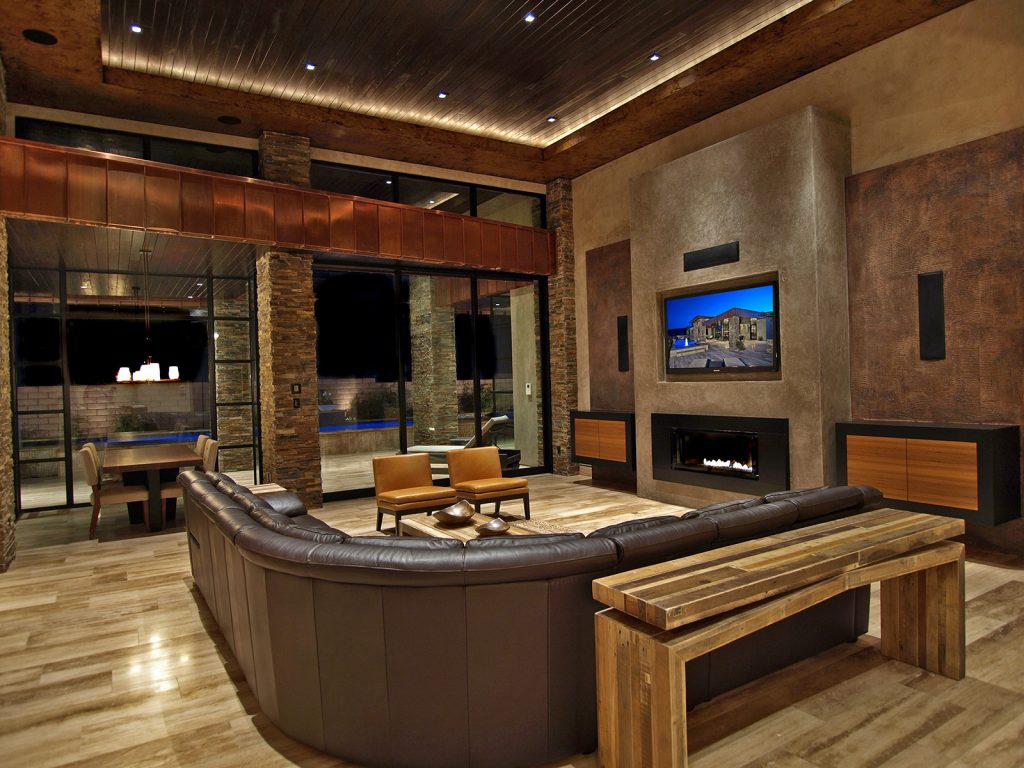 luxury custom home las vegas interior living room
