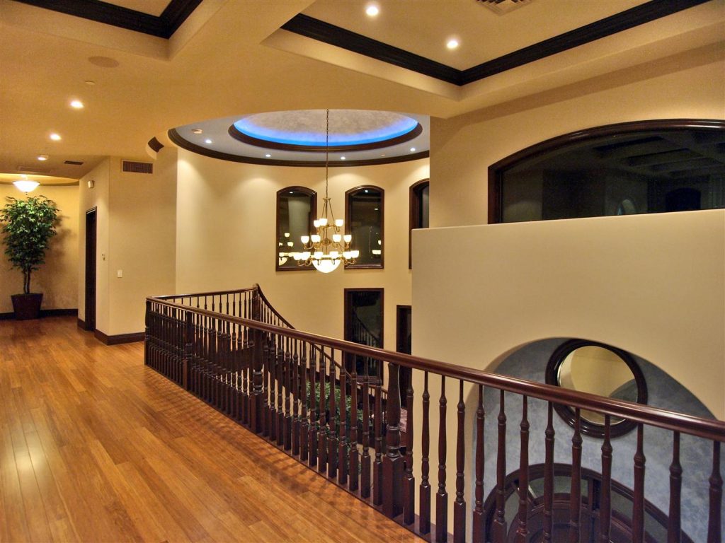 luxury custom home las vegas interior hallway