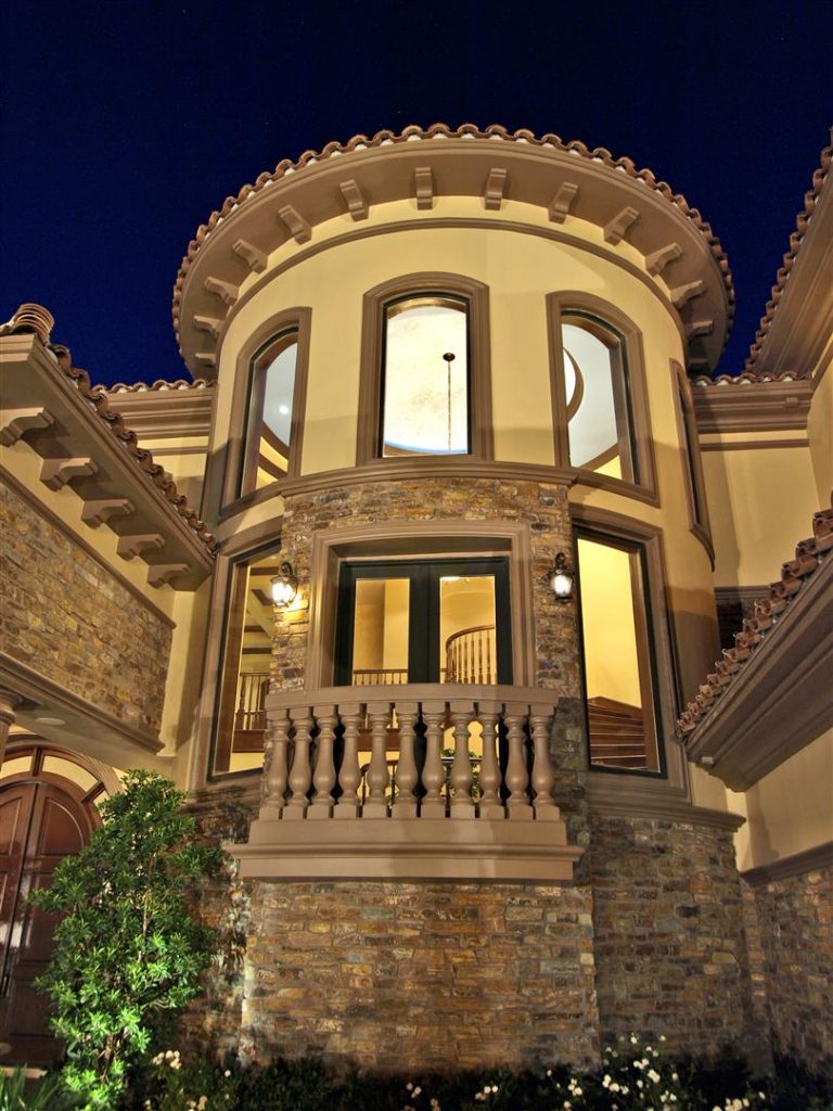 luxury custom home las vegas exterior view
