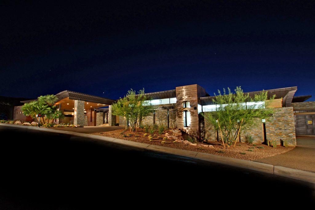 luxury custom home las vegas exterior entryway
