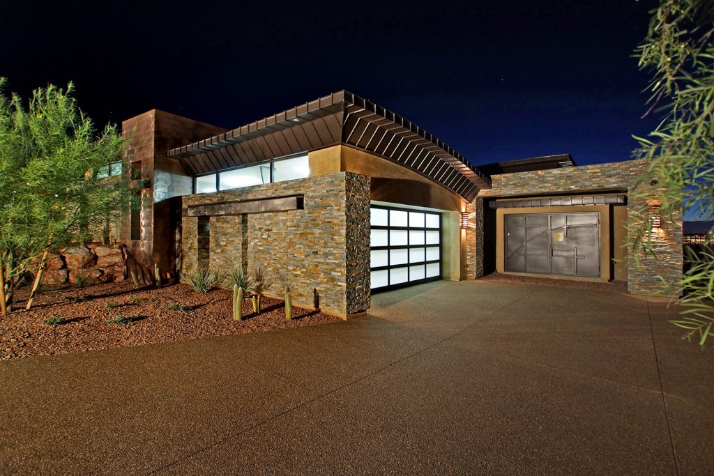luxury custom home las vegas exterior garages