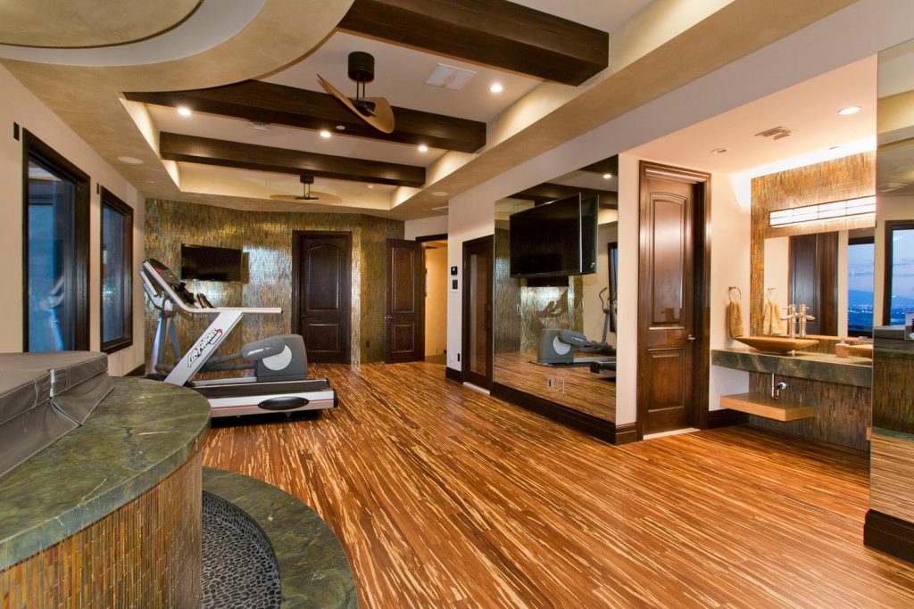 luxury custom home las vegas interior gym