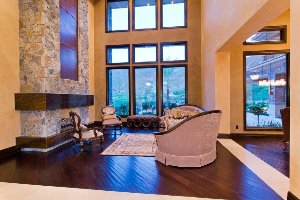 luxury custom home las vegas interior great room
