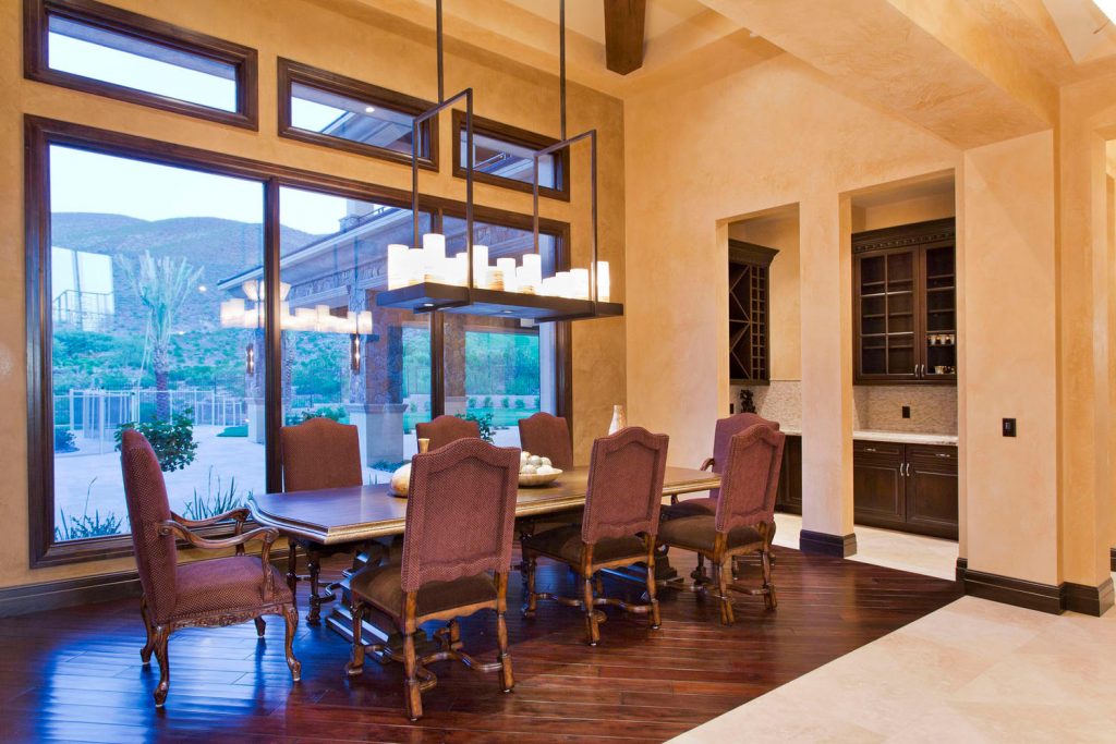 luxury custom home las vegas interior dining room