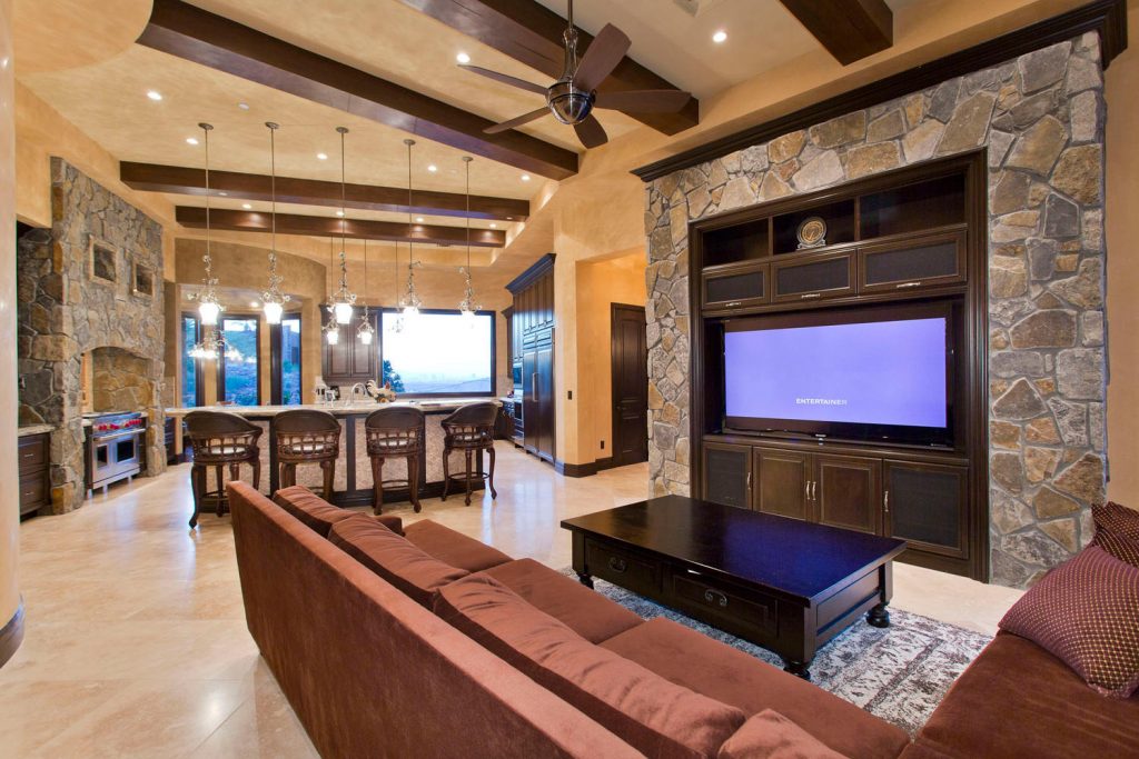 luxury custom home las vegas interior living room