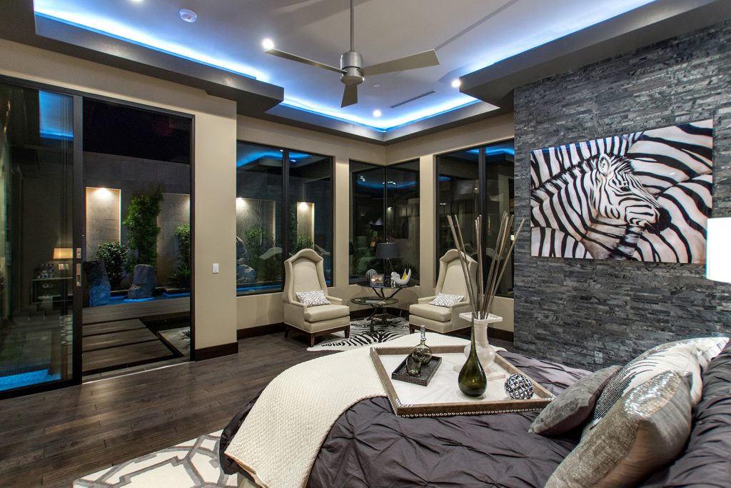 luxury custom home las vegas interior bedroom