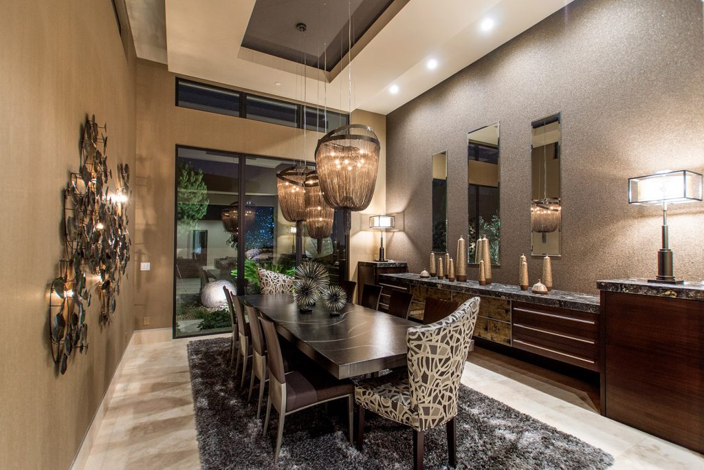luxury custom home las vegas interior dining room