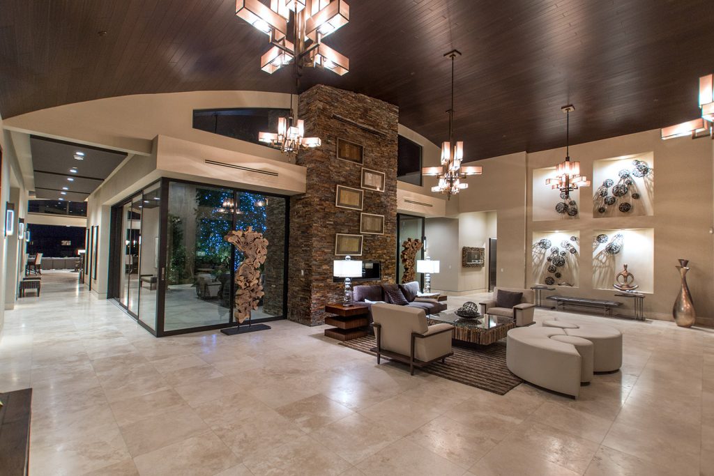 luxury custom home las vegas interior greeting room