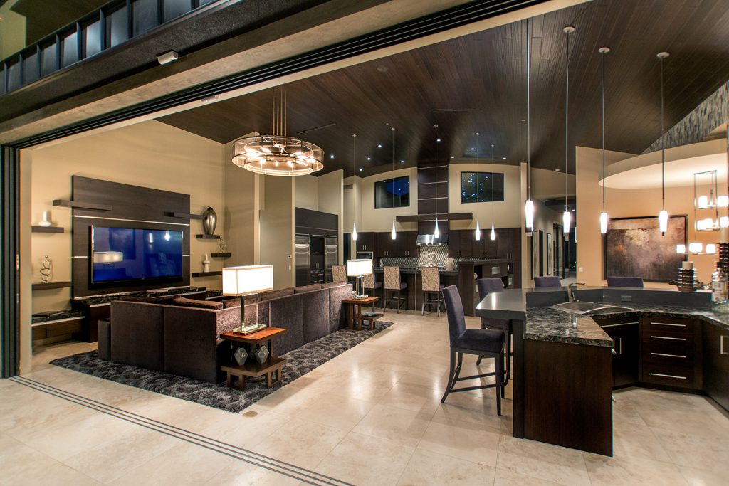 luxury custom home las vegas interior living room