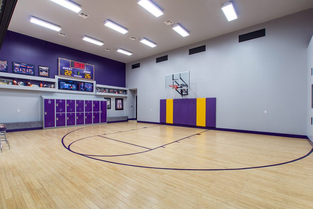 luxury custom home las vegas interior basketball court
