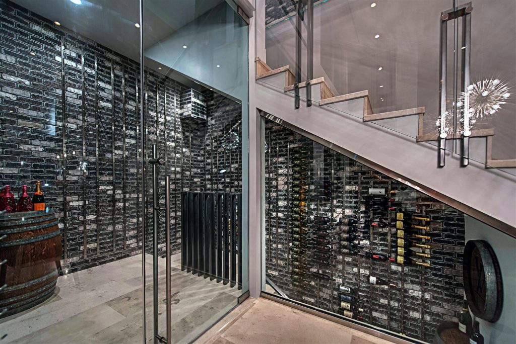 luxury custom home las vegas interior wine cellar